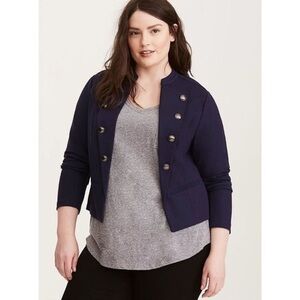 Torrid - Navy Blue Military Blazer
